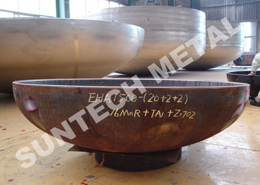 China Circonio y cabeza revestida 2/1 EHA R60702/Zr702 del recipiente del reactor de la anticorrosión del CS proveedor
