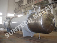 Condensador del tubo de Shell para la Pta, equipo de proceso químico del refrigerador Titanium Gr.2