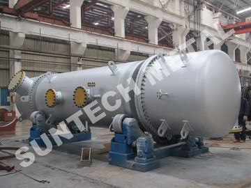 China Cambiador de calor de la hoja de tubo doble del acero inoxidable 316L 25 toneladas de peso fábrica