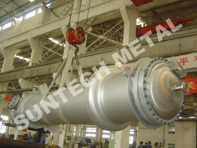 tubo doble Shell de 150 sqm y tipo cambiador del tubo de calor 7 toneladas de peso