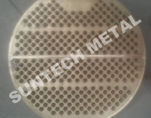 Placa revestida de cobre gruesa de B171 C46400 perforada para la resistencia de Corrossion